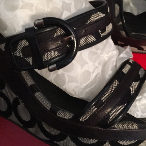 Coach Foot-ware Blk/Wht/Blk - Picture 4 of 8